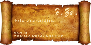 Hold Zseraldina névjegykártya